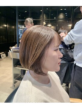オーガニック アトリエ 大宮(organic+atelier) 透明感♪髪質改善カラー小顔艶感前下がりショートレイヤー