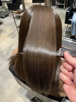 エン 久安(en.)の写真/自宅でのケアも含めた提案が嬉しい◎お客様の髪をもっと輝かせる、驚きの髪質改善をご体感下さい♪