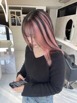 髪屋 紬 【Chu】ハイトーン/アンブレラカラー/インナーカラー/ピンク