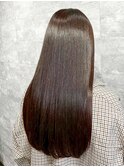 ロング うるツヤ縮毛矯正 お手入れ簡単 髪質改善