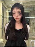 似合わせデザインカット顔まわりカット姫カット顔まわりレイヤー