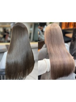 【当日予約OK◎】”デザインカラー×艶髪”どちらも妥協したくない！高いトリートメント効果で髪質改善♪