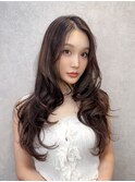 大人可愛い中華美女ワンホンヘア×モカベージュ
