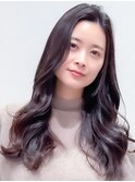【ゆるめカール×透明感ベージュ】韓国風ロングで大人っぽさを♪