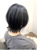 【山科】ショートレイヤーウルフ×ブルーブラック青黒【中村】
