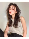 ロングレイヤー/レイヤーカット/韓国風ヘア/ハッシュカット