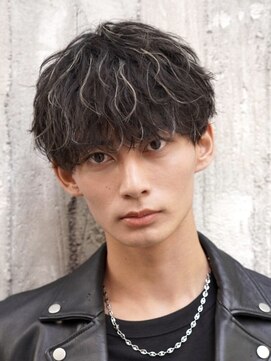 フィフス 原宿(fifth) 原宿ツイストスパイラルパーマメンズカットラウンドマッシュ30代