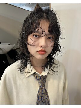 アクセヘアー 町田(acce hair) ウルフレイヤーのアンニュイウェーブ
