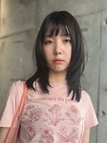 アトリエノエラ(Atelier Noella)&nbsp;黒髪でも重たく見せない顔まわりレイヤーミディアム【高田】6/16