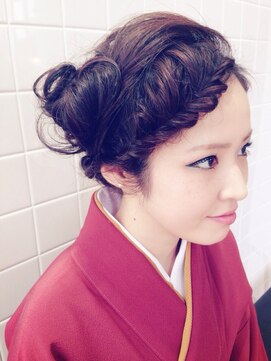 カッツヘアー(KATZHAIR) ///フィッシュボーン編み込みでかわいいお着物ＳＥＴ///