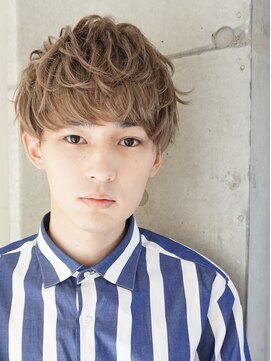 マイロ(mailo) 【mailo】モテ髪+ベージュ系カラー+マッシュパーマ