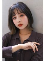 ロゼ 鳳(ROSE)&nbsp;【ROSE】インナーカラー＿透けバング＿ボブ