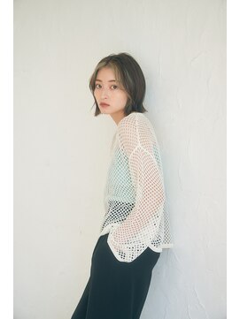 リトル エメ 仙台2号店(little×aimer) 大人クールな切りっぱなしボブ