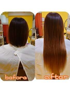 デュオヘアー エクステンションズ 新宿 ナチュラルなグラデーション風ロングヘアー☆彡