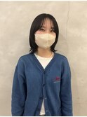 黒髪マッシュウルフ