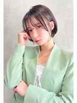 Liberte銀座 20代大人可愛い小顔ボブ×艶髪ベージュ