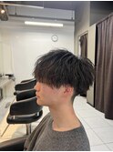 波巻きツイストスパイラルパーマ　ツイストパーマ　メンズパーマ