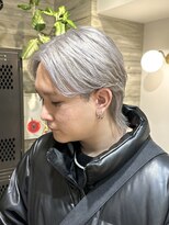 ヲタク(wotaku.)&nbsp;メンズカットハイトーンブリーチダブルカラーホワイトシルバー