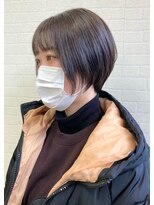 ソソ(soso)&nbsp;【soso 伊勢田】丸みショート×オリーブ【横浜/ブリーチ】