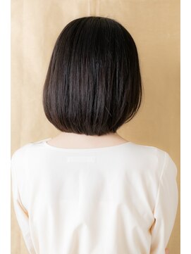 カバーヘア ブリス 北浦和(COVER HAIR bliss) 黒髪ヘルシースタイル切りっぱなしボブ308X北浦和20代30代40代