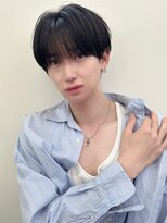 黒髪サラサラシースルーマッシュ
