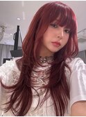 ワンホンヘア/韓国ヘア/ウルフ/前髪[レイヤーカット/渋谷]