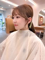 ロンド ブランシュ 錦糸町北口(Lond blanche)&nbsp;★結んだ時に可愛い顔まわりカット韓国小顔見せるヘア