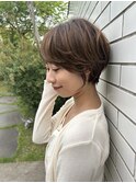 ショートボブ/小顔ショートボブ/20代30代40代