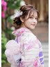 10/18 淀川花火大会☆ヘアセット＋浴衣着付け ～13時4300円/13時～4800円