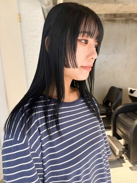 ダンボ(DUMBO) 【yosuke】黒髪/ロング/姫カット/顔まわりカット