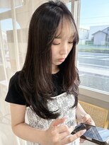 ラシク(racic)&nbsp;【racic】ロングレイヤーカット+フェイスカラー　10代20代