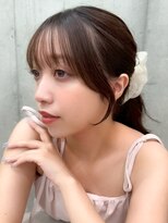 モク 立川(moc)&nbsp;韓国風レイヤーカットブリーチダブルカラー前髪