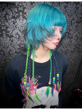 エルシャドール(EL-SHADDOLL) デザインウルフ　襟足ポイントブレイズ