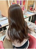 イメチェン/ピンクベージュ/前髪/伊勢原