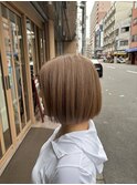 【hidecolors】ミルクティーベージュ　ボブ