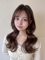 アフロート ディル(AFLOAT D'L) 流し前髪ロングレイヤー韓国ヘア