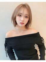 サンドナル 鹿児島天文館(sand NALU)&nbsp;ハッシュカット/グレージュ/デザインカラー[鹿児島天文館]