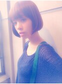 広瀬すずさん風小頭とオシャレを叶える!シンプルボブ☆