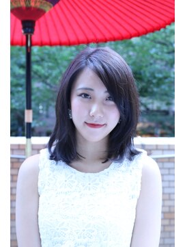 コマ(coma) 【coma中野】斜め前髪長めで作るレイヤーロブ