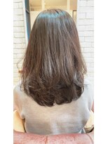 アドラーブル 駅南店(adorable) 【フェミニンレイヤーミディ】×【ラベンダーグレー】×【30代】