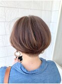 ふんわりショートボブ _ショートパーマ