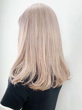 アルバム 銀座(ALBUM GINZA) ホワイトベージュ_オリーブカラーハイライトカラー_ba305992