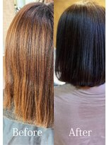 アークスヘアー&nbsp;透明感☆暗髪×ストレートボブ