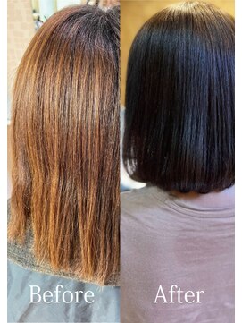 アークスヘアー 透明感☆暗髪×ストレートボブ