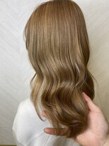 ロンド ストラーダ 心斎橋(Lond strada)&nbsp;くびれヘア×アプリコットオレンジ×美髪［髪質改善/縮毛矯正］