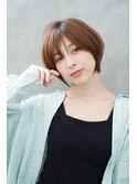 クラゲヘアー/小顔に見せるヘア/ココアベージュ/ショート/八乙女