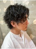 ツイストスパイラルパーマメンズパーマ大通札幌メンズカット