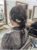 【ヘアアレンジ】ミディアムヘア編み下ろしアレンジ♪