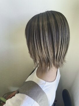 ヘアーラニッシュ 柏の葉キャンパス店(hair Lanish) ナチュラルバレイヤージュ/20代30代40代/オリーブグレージュ