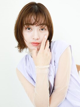 ボンドバイテトテ 三宮元町(BONDbytetote) くびレイヤー/顔まわりレイヤー /ナチュラルボブ